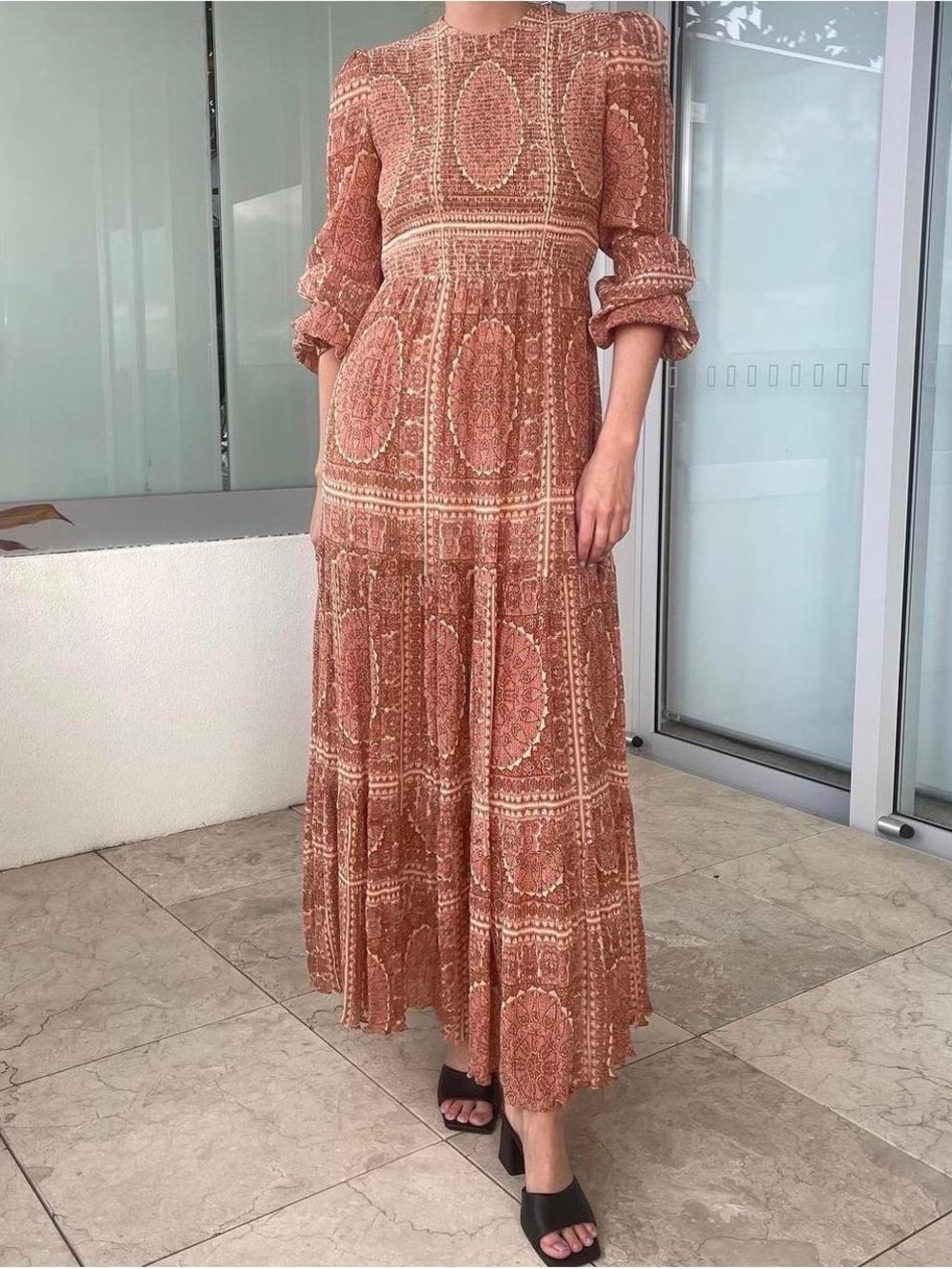Zimmermann Primrose Paisley Crinkle Maxi Dress